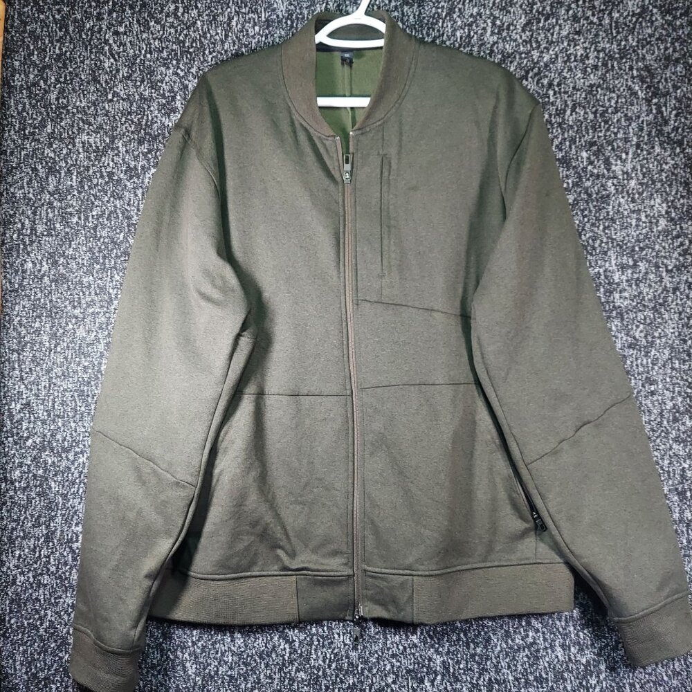 Lululemon men City Commuter Bomber Jacket olive green 2XL